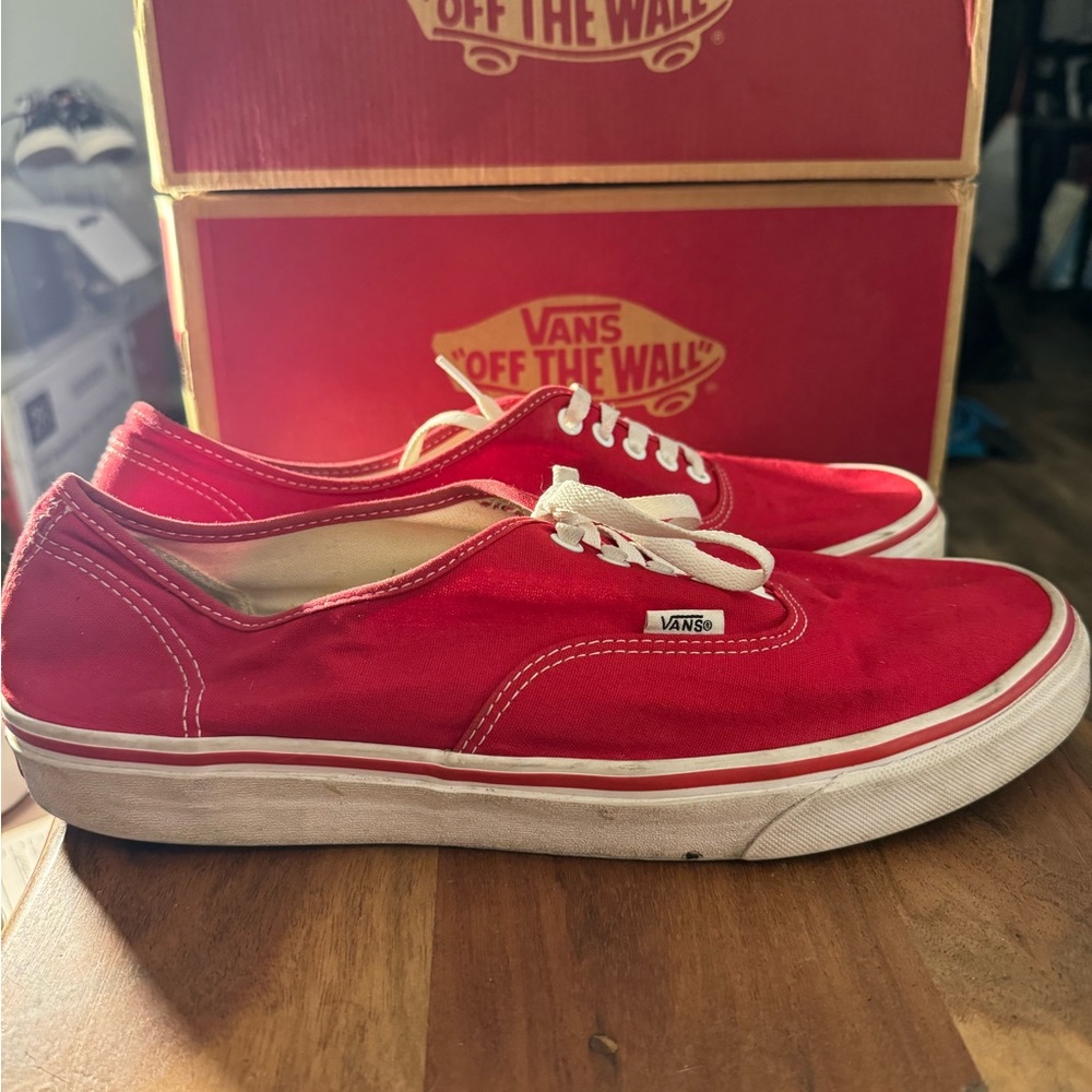 Men’s Size 13 Vans era red